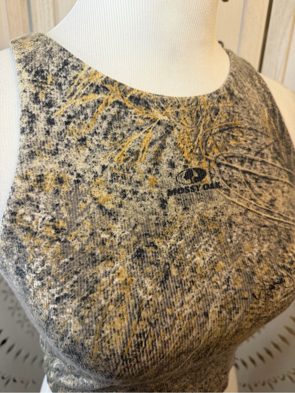 Tribe Kelley Mossy Oak Women's Green Camo Crop Tank Top SOLD OUT - Picture 12 of 16